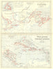 CANADA/WEST INDIES/CENTRAL AMERICA. Showing Canadian states. BUTLER 1888 map