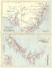 AUSTRALIA & NEW ZEALAND. NSW Victoria SA QLD; Canterbury Alps. BUTLER 1888 map