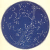 STAR MAP II. The Night Sky. January-February. Astronomy. PROCTOR 1884 old