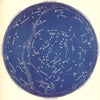 STAR MAP VII. The Night Sky. June-July. Astronomy. PROCTOR 1884 old