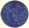 STAR MAP IX. The Night Sky. August-September. Astronomy. PROCTOR 1884 old