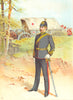 BRITISH ARMY UNIFORMS. A Military Doctor 1890 old antique print picture