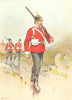 BRITISH ARMY UNIFORMS. The 30th – East Lancashire Regiment 1890 old print