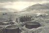 CHILE.Chañaral.Puerto Barquitos con planta eléctrica Potrerillos.Chanaral 1932