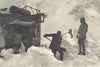 CHILE.Ferrocarril Transandino.Nieve impide el paso tren.Trans-Andean train 1932