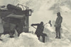CHILE.Ferrocarril Transandino.Nieve impide el paso tren.Trans-Andean train 1932