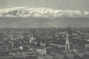 CHILE. Santiago. Vista parcial con Cerro San Ramón. 1932 old vintage print