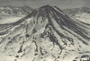 CHILE. Volcan San José. Vista aérea del lado Sur. San Jose Volcano 1932 print