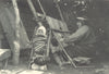 CHILE.Puerto Dominguez(Lago Budi).Mujer Araucana el telar.lake.women loom 1932