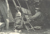 CHILE.Puerto Dominguez(Lago Budi).Mujer Araucana el telar.lake.women loom 1932
