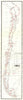 Full length map of Chile. 88 x 20cm by Robert Gerstmann 1932 old vintage