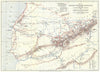 SOUTH WEST MOROCCO. Joseph Thomson's journeys. RGS 1889 old antique map chart