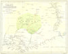 ASHANTI KINGDOM.Gold Coast(Ghana).Kirkby Lonsdale Thompson journeys.RGS 1884 map