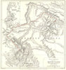 BRITISH GUIANA(GUYANA).Mazaruni river,Cuyuni.Whitely exploration.RGS 1884 map