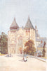 SARTHE. Notre Dame de la Coutûre. Le Mans 1907 old antique print picture