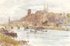 MAINE-ET-LOIRE. Angers. River. Boats 1907 old antique vintage print picture