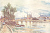 LOIR-ET-CHER. Blois. Bridge. Boats 1907 old antique vintage print picture