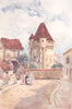 NIÈVRE. The Port du Croux. Nevers. Figures 1907 old antique print picture