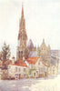 SEINE-ET-MARNE. Senlis. Cathedral 1907 old antique vintage print picture