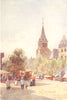 PARIS. St. Germain des Prés. Paris. Figures 1907 old antique print picture