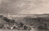 NORTHUMBERLAND. Berwick Upon Tweed. ALLOM 1839 old antique print picture