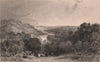 COUNTY DURHAM. Barnard Castle. ALLOM 1839 old antique vintage print picture