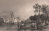 LAKE DISTRICT. Ferry house, Regatta; Windermere Lake. Cumbria. ALLOM 1839