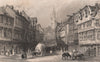 NEWCASTLE-UPON-TYNE. Newcastle, from the side. ALLOM 1839 old antique print