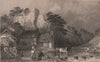 NORTHUMBERLAND. Thirlwall Castle, Cumberland. ALLOM 1839 old antique print