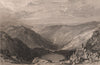 LAKE DISTRICT. Small-Water Tarn from Nanbield towards Mardale. ALLOM 1839