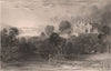 NORTHUMBERLAND. Lilburn Tower. ALLOM 1839 old antique vintage print picture