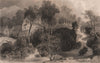 LAKE DISTRICT. Eskdale Mill, Wilton Beck, Cumberland. Cumbria. ALLOM 1839