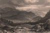 LAKE DISTRICT. Eskdale, looking towards Scawfell, Cumberland. Cumbria 1839