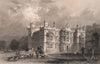 NORTHUMBERLAND. Chipchase Castle. ALLOM 1839 old antique vintage print picture