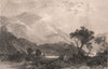 LAKE DISTRICT. Helvellyn, from the North West, Cumberland. Cumbria. ALLOM 1839