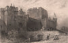 CUMBRIA. Carlisle Castle, Cumberland. ALLOM 1839 old antique print picture