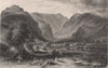 LAKE DISTRICT. Vale of St. John & Saddleback (Blencathra) . Cumbria 1839 print