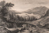 LAKE DISTRICT. Derwent & Bassenthwaite lakes. Keswick & Skiddaw. Cumbria 1839
