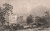 NORTHUMBERLAND. Bywell Hall. ALLOM 1839 old antique vintage print picture