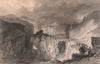 LAKE DISTRICT. Longsleddale slate quarry, Westmoreland. Cumbria. ALLOM 1839