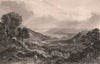 LAKE DISTRICT. Windermere, Esthwaite Water & Ambleside from Hydal Park 1839