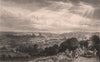 LAKE DISTRICT. Egremont, from the Ravenglass road, Cumberland. Cumbria 1839