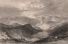 LAKE DISTRICT. Hayeswater, from High Street Mountain. Cumbria. ALLOM 1839