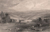 COUNTY DURHAM. Gibside. ALLOM 1839 old antique vintage print picture