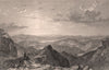 LAKE DISTRICT. SE view from Langdale Pikes, Westmoreland. Cumbria. ALLOM 1839