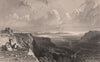 LAKE DISTRICT. Scout Scar, near Kendal, Westmoreland. Cumbria. ALLOM 1839