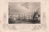 CRIMEAN WAR. The Bombardment of Odessa, April 22, 1854 1860 old antique print