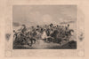CHARGE OF THE LIGHT BRIGADE. Cavalry attacking Russians. Battle Balaklava 1860