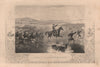 CRIMEAN WAR. Passage of the Ingour (Inguri) by Omar Pasha. Georgia 1860 print