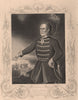 CRIMEAN WAR. Omar Pasha commander-in-chief of the Turkish Army 1860 old print